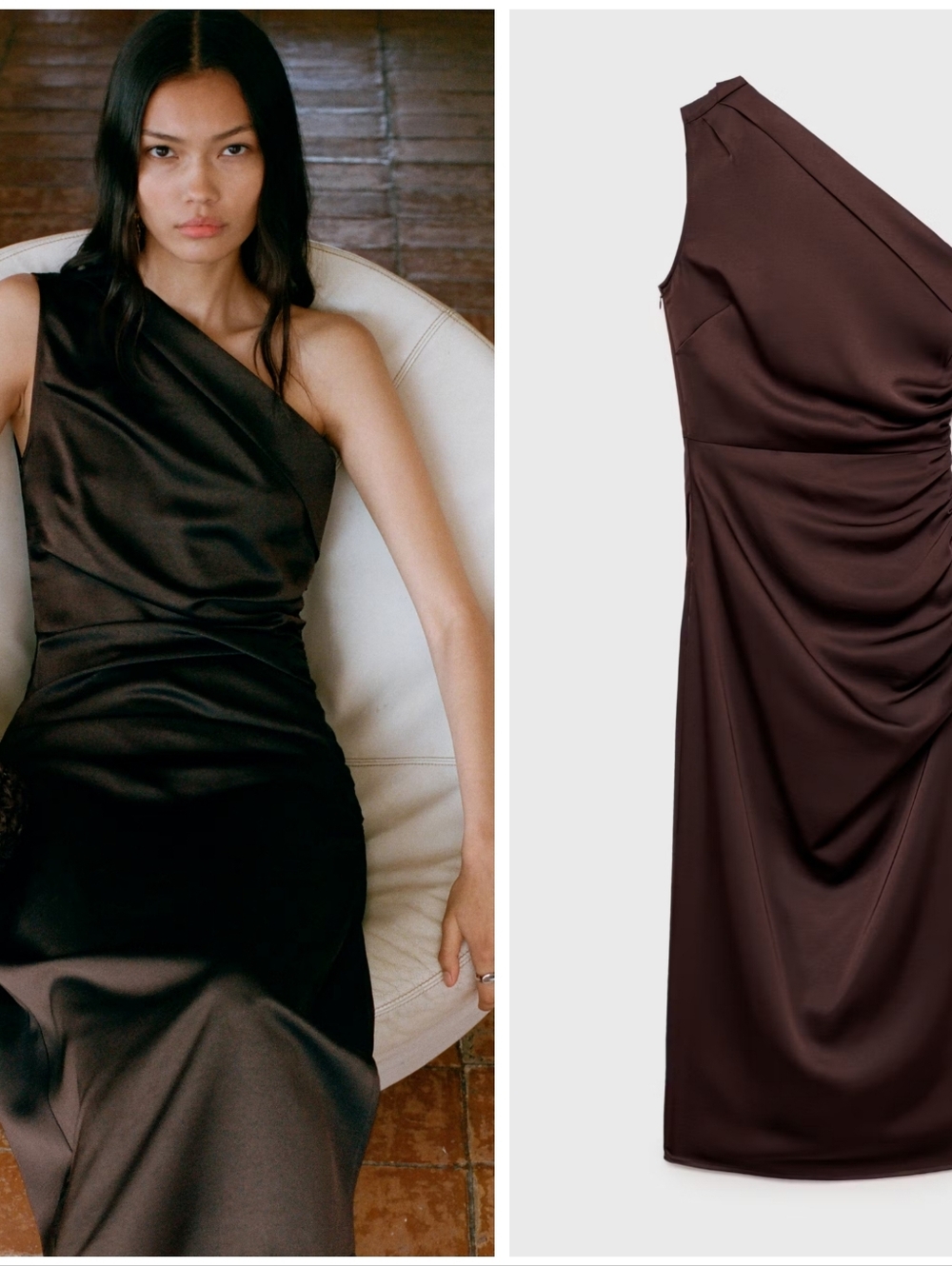 MANGO Satin Dress